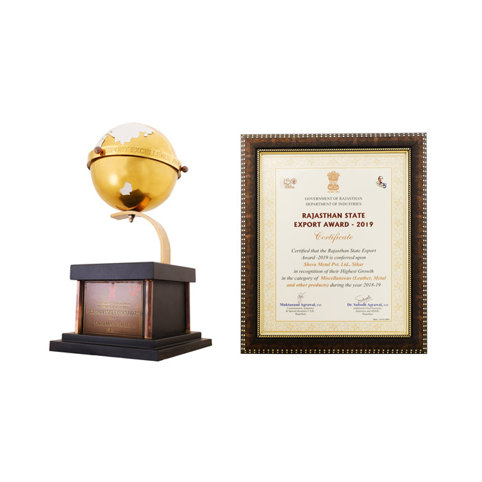 Rajasthan State Export Award (2019
